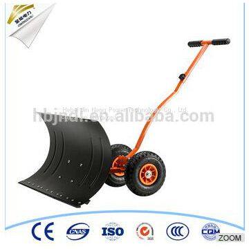 Adjustable Handle push snow shovel with wheel tool cart
