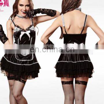 Sexy Maid Lingerie Cosplay Erotic Games Costume Teddy Set