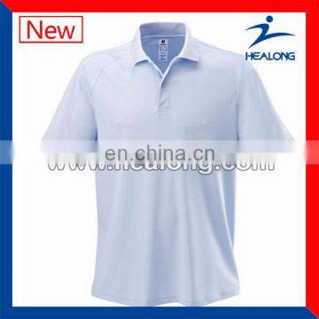 100% Cotton Light Blue Mens Polo T-Shirts Wholesale In China