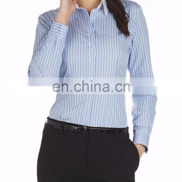 Women Office shirt design with strip