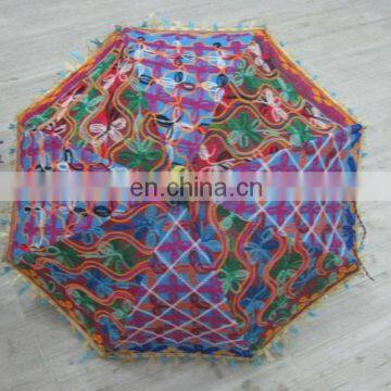 Handmade Sun Parasol Cotton Umbrella Vintage