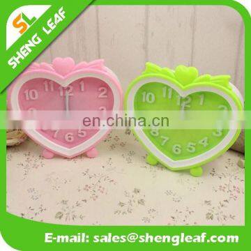 Cartoon Peach Heart-shaped Alarm Clock Table Personality Lazy Small Alarm Clock photo-2