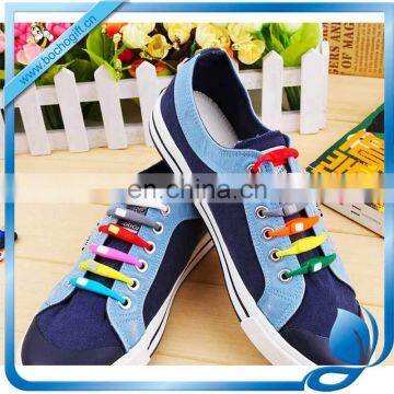 12 cm silicone fashion elastic lazy shoelaces