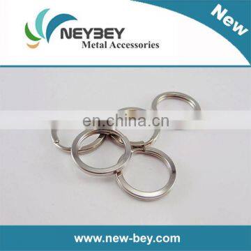 Wholesale Small Metal Round Key ring in Flat Edge MKP