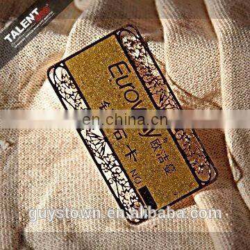 Custom Luxury Business VIP Metal Golden Card for Restaurant Promotion photo-5