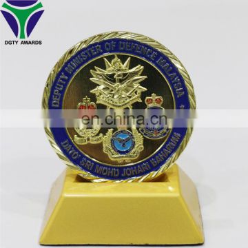 3D Best Price Metal Gold Embossed Token Coin