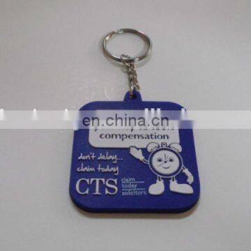 high quality oem 3d logo soft pvc keychain for promotion gift,company name custom design rubber /silicone keyring key holder