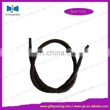 paper bag cotton rope handle with end metallic blockers(barb)