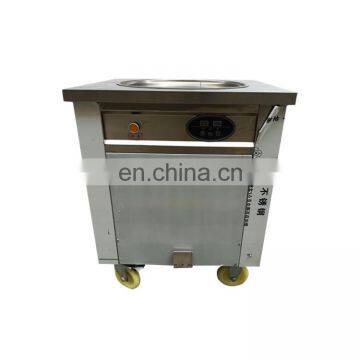 Big pan Fry Ice Pan Machine Ice Cream Yogurt Rolls Making Machine