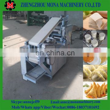 Best selling dumpling skin making machine/Roti Prata bread wrapper making machine/pita bread making machine