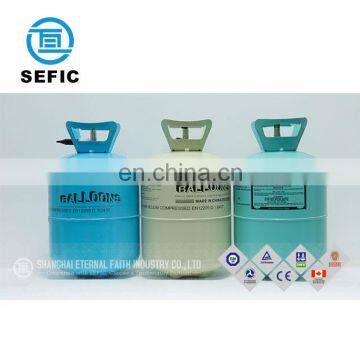 99.999% High Purity Disposable Helium Tank Filled Gas