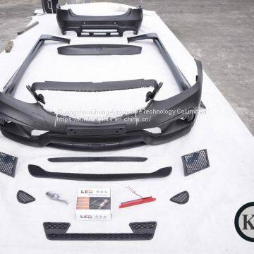 Km 2014-2016 MB W212 E-class bodykit with front bumper rear bumper and side skirts upgrade WALD style body kits bumper