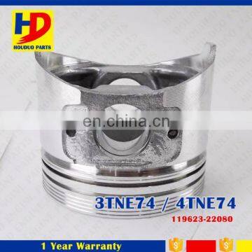 Diesel Engines 3TNE74 4TNE74 Piston With Pin 119623-22080