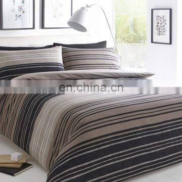 Cotton Linen Stripe bedsheet home bedding set linen