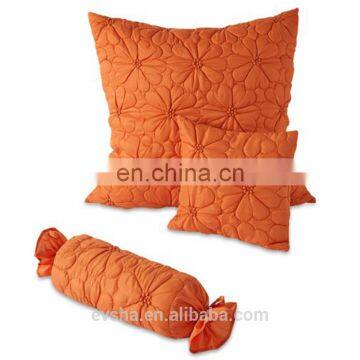 i @ Home Embroidery Design Bedspread,Orange Flower Design Bedspreads,polyester Christmas King Size Fitted Quilted Bedspread photo-4