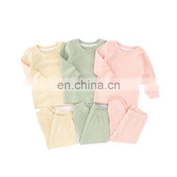 Support Mix-Size & Colors In-stock Online Order Baby Clothes Cotton Autumn Winter Long Sleeve Pajamas Sets photo-5