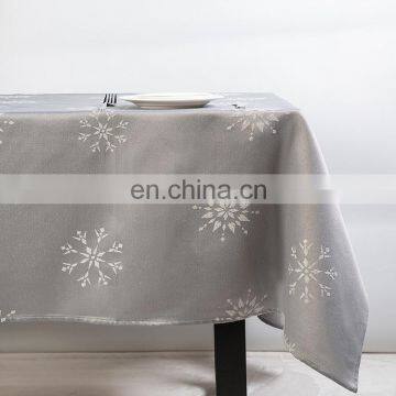 New Design Snowflake Pattern Table Clothes Wholesale Christmas Table Cloth photo-2