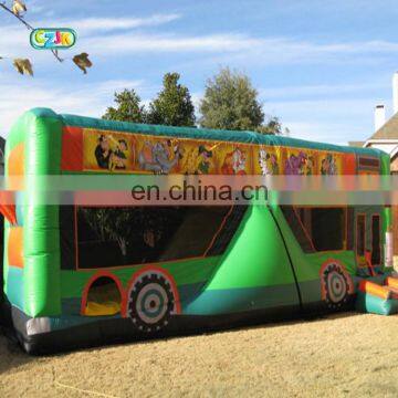 School Bus Moon Inflatable Bouncer Jumping Bouncy Castle Bounce House