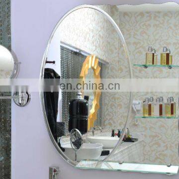 salon mirror with glass shelf