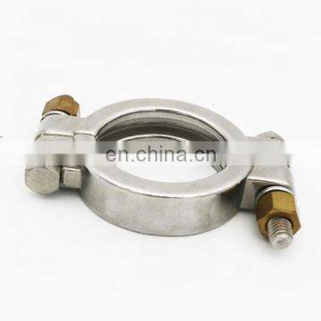 Wholesale High Quality Steel Tri Clamp Double Bolted SS304 Quick Connect Tube Pipe Clamp Connecting Clamps photo-3