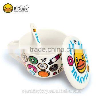 Custom Design Ceramic Cookware Bowl & Spoon Set for Promotional Gifts photo-2