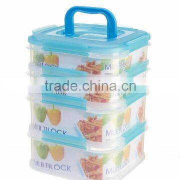 stackable plastic food container