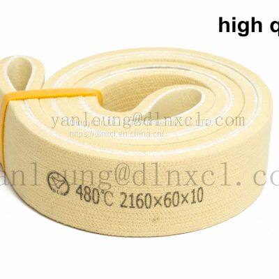 500 degrees high temperature resistance Kevlar endless belt for aluminium extrusion industry  handling system