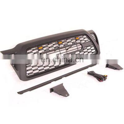 Fit 2005-2011 Tacoma TRD PRO Grill Matte Black Grille With Raptor Led Light photo-2