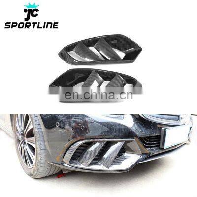 Carbon Fiber W205 Front Bumper Air Vents for Mercedes Benz C180 C200 C300 Sedan 15-18