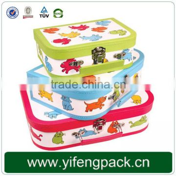 China made cardboard small suitcase gift box