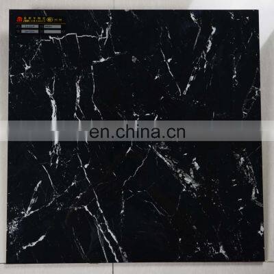 600x600 Black Color Glazed Polished Porcelain Marble Design Floor Tile Porcelain Floor Tiles Marble Floor Tiles photo-5