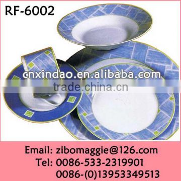 Hot Sale Disposable Wholesale Round Shape Dinner Set Ceramic Daily Use