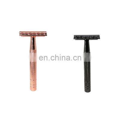 China Big Factory Good Price stainless steel muticolor safety razor face razor with refill blade