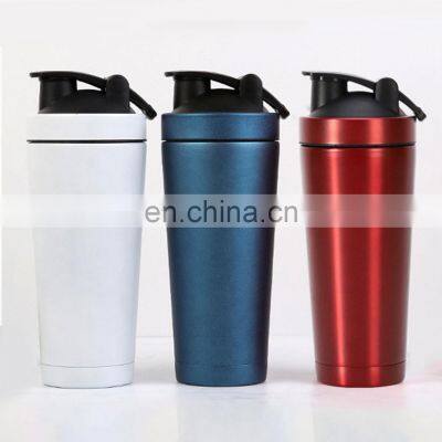 Factory Custom Logo Leak Proof Bpa Free Protein Insulated Drink Shaker Bottle Sport Shaker Gym 304 Stainless Steel Water Bottle/