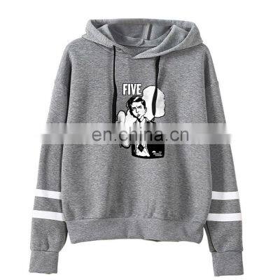 Wholesale Umbrella College Fashion Bagless Horizontal Bar Hoodie Men's Women's Leisure Sports Jogging Clothes Sweater photo-4