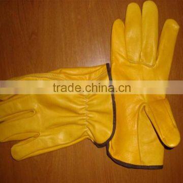 10"cow grain leather drivers driving gloves manufacturers in gaozhou China