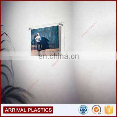 Wall Mount Acrylic Hanging Floating Photo Frame photo-3