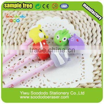 Stationery eraser rubber pencil topper