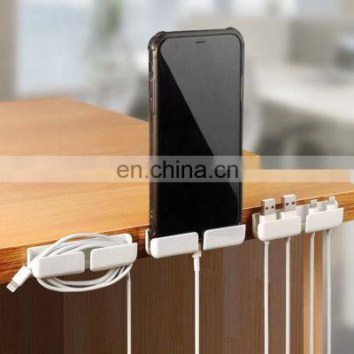 3 Pcs Plastic Cable Holder Clip Cable Management Cord Organizer Charger Wire Holder photo-4