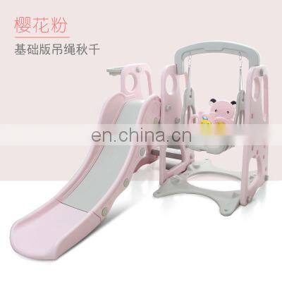 Colorful Giraffe Carton Children Indoor Plastic Slide and Swing Playground Toys Equipment Kids Small Kindergarten Toys for Sale photo-3