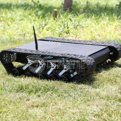 Guoxing 138T Small Crawler Custom Robot Chassis for Electric All-terrain Rubber Tracked Robot Vehicle Chassis photo-3