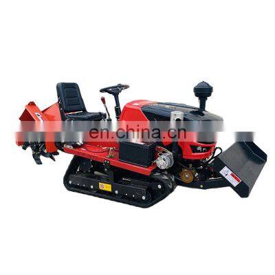 25hp agricultural farm tillage rotary tillers cultivators ride on crawler tractor diesel mini tiller parts soil tiller for sale