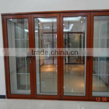 Aluminium lowes glass interior folding doors