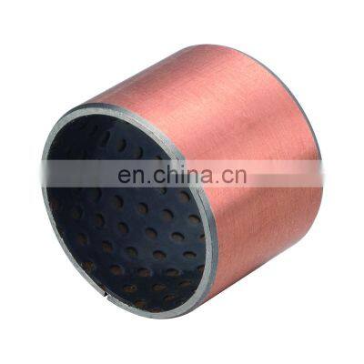 Copper Plating Steel Metal Sleeve Bushing With PTFE And PEEK Coating