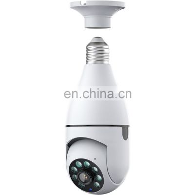 2MP Security IP Camera Wireless WIFI Indoor PTZ 1080P HD CCTV Dome Surveillance Motion Tracking E27 Light Bulb Lamp Connect Cam