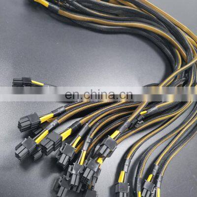 2022 Server Power Breakout Converter Board With 12 Pieces 6 Pin to 6+2 8 Pin Male PCI E PCIe PCI-E GPU Cable for 1200W PSU photo-5