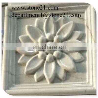 Customized 3D Interior Marble Wall Panel photo-4