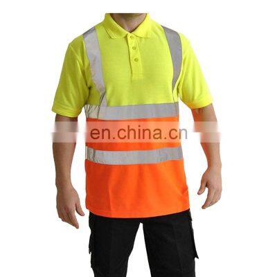 Sialwings Best selling hi vis safety polo shirts wholesale workwear uniform hi vis work shirt with Embroidered logo