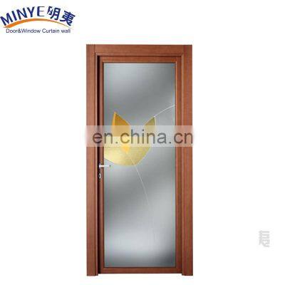 decorative PVC glass door PVC bathroom door interior