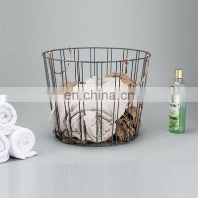 Household Metal Basket With Handle for Sundries photo-2